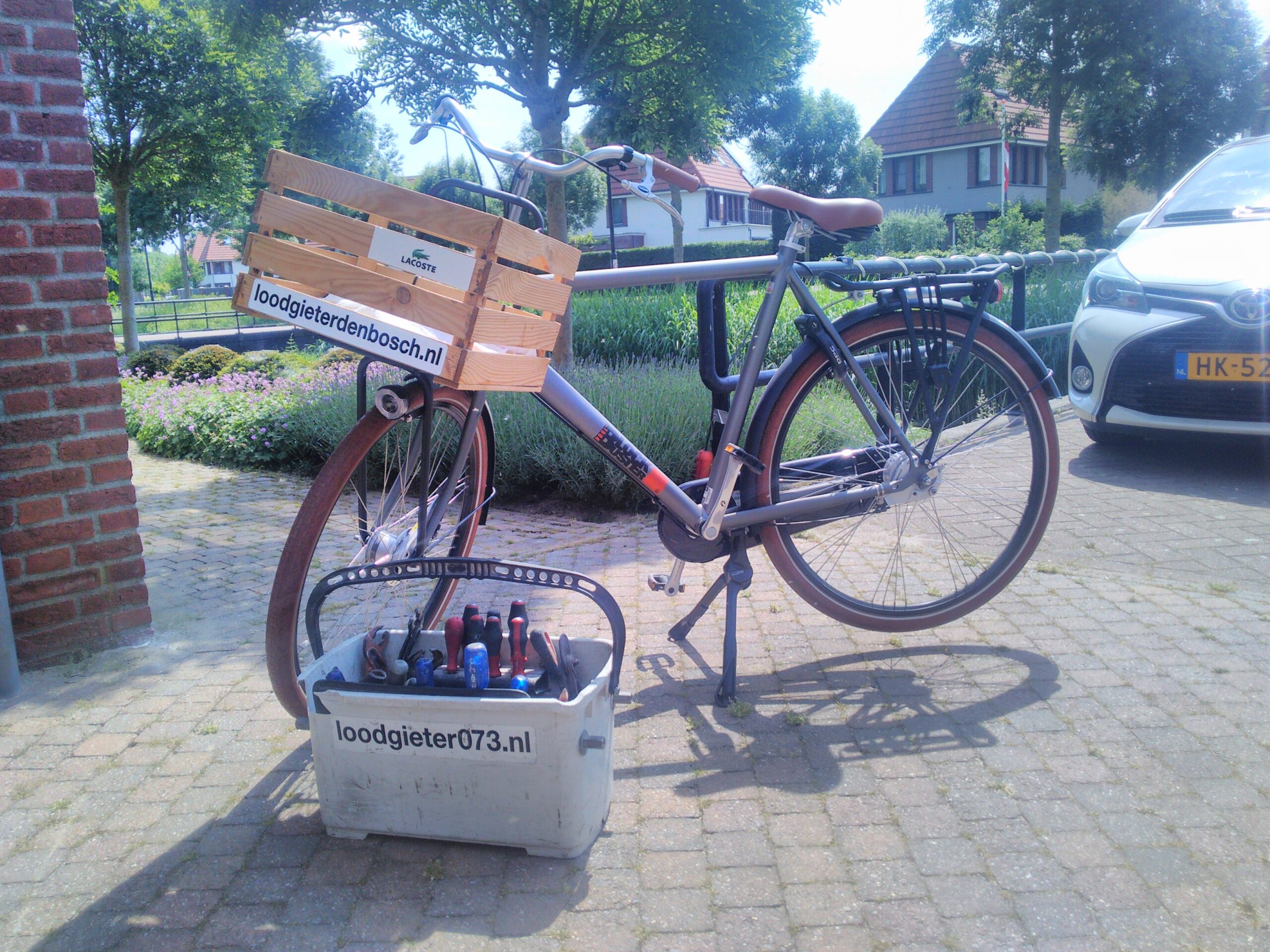 De EDL-fiets van Eric Dekkers — lokaal herkenbaar in Den Bosch